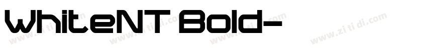 WhiteNT Bold字体转换